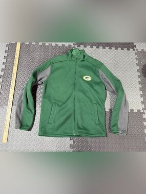 NFL Brand Green Bay Packers Zip Up Sweater Men's Medium